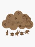 Cloud Frozen Themed Nameplate
