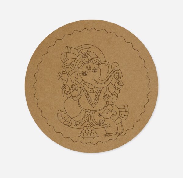 Ganesh circular base Design 1