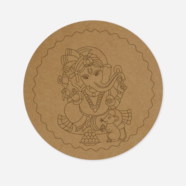 Ganesh circular base Design 1