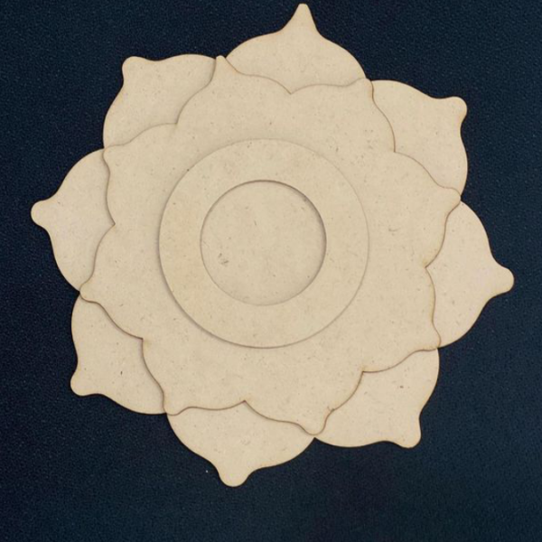 3 Layered Flower Theme Tealight Holder