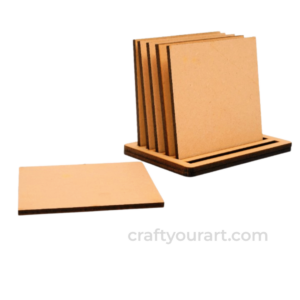 Square Shape Coaster (Set of 6)