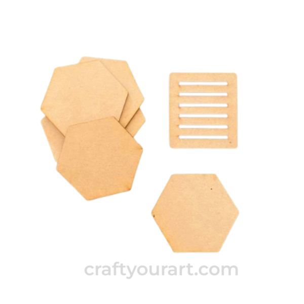 Hexagon Shape Coaster (Set of 6)