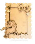 Unicorn Theme Standing Photo Frame