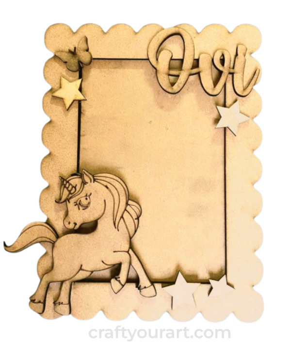 Unicorn Theme Standing Photo Frame