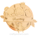 Kids Nameplate Animal Jungle Theme design 1