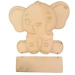 Elephant Nameplate