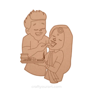 Couple celebrating karva chauth