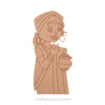 Bengali Woman design 1