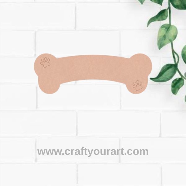 Dog Bone Pre Marked MDF Design 1