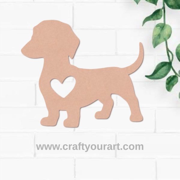 Dog Cutout MDF Design 2