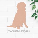 Dog Cutout MDF Design 1