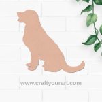 Dog Cutout MDF Design 3