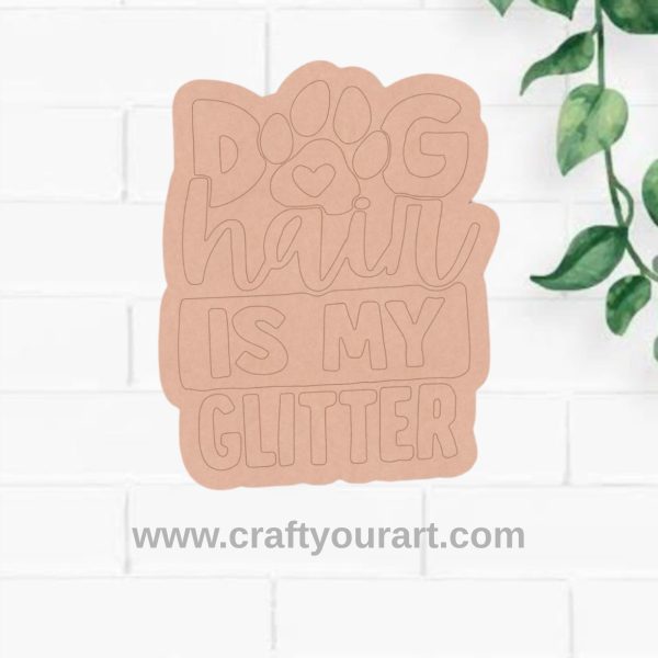 Dog Text Pre Marked Base Design 1