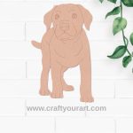 Dog Pre Marked MDF Design 9