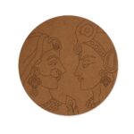 Radha Krishna circular base Design 1