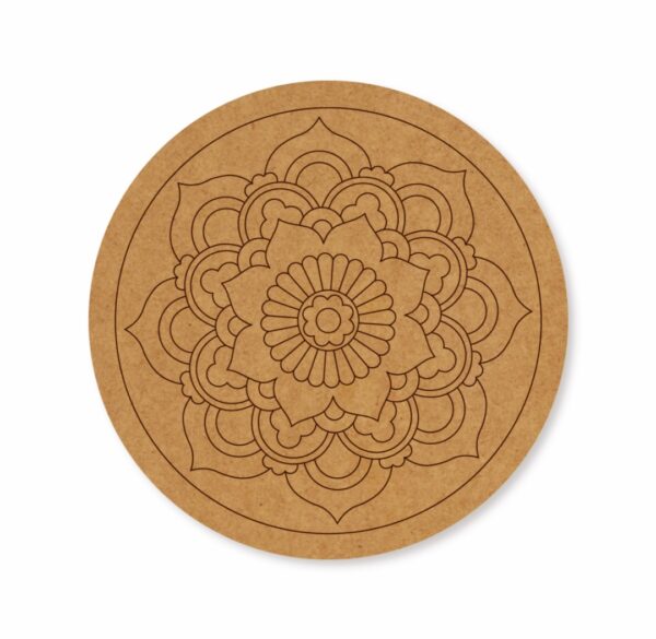 Premarked mandala round Design 3