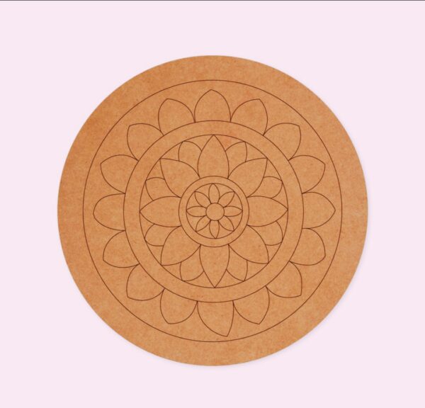 Premarked mandala round design 2
