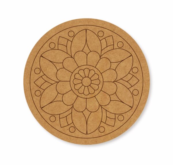 Premarked mandala round design 7