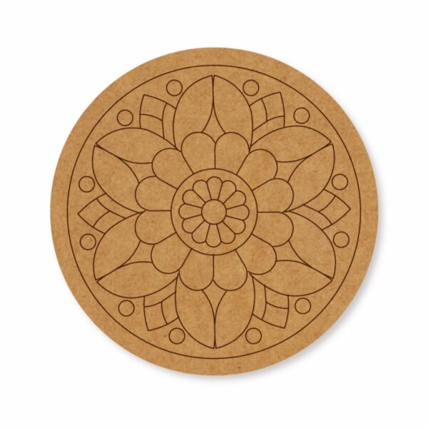 Premarked mandala round design 7