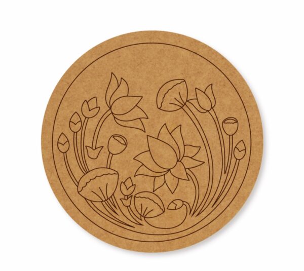 Madhubani premarked Round base design 2