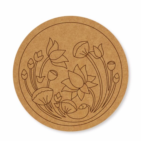 Madhubani premarked Round base design 2
