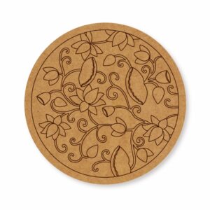 Madhubani premarked Round base design 3
