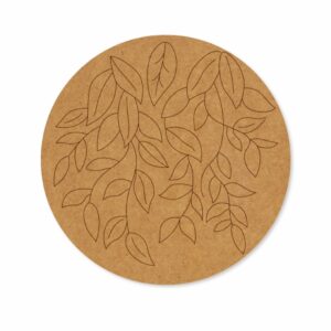 leaves premarked Round design 4