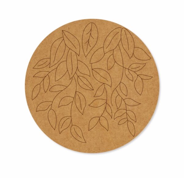 leaves premarked Round design 4