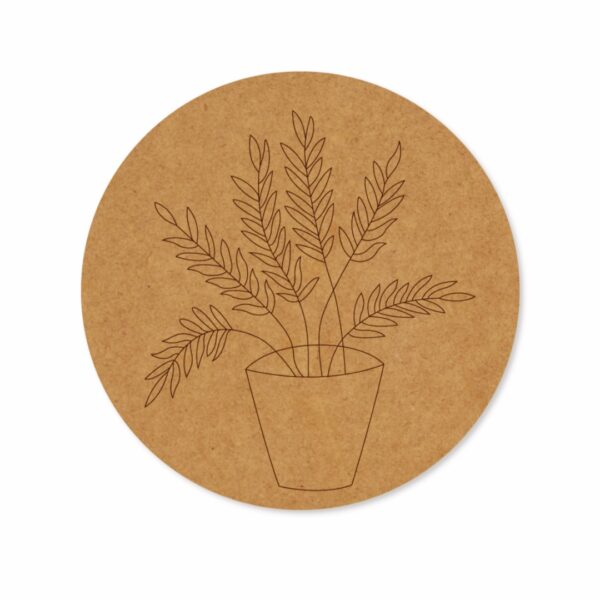 leaves premarked Round design 3