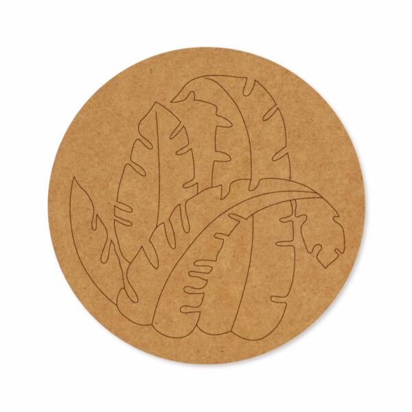 leaves premarked Round design 2