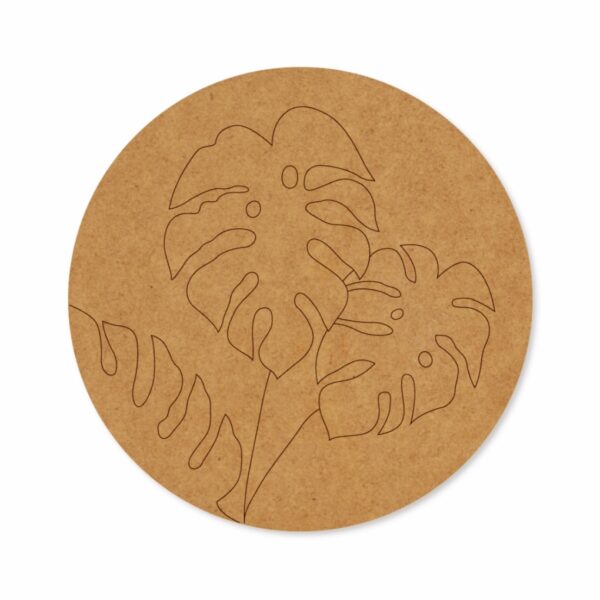 leaves premarked Round design 5
