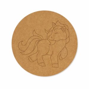 Unicorn premarked Round design 3