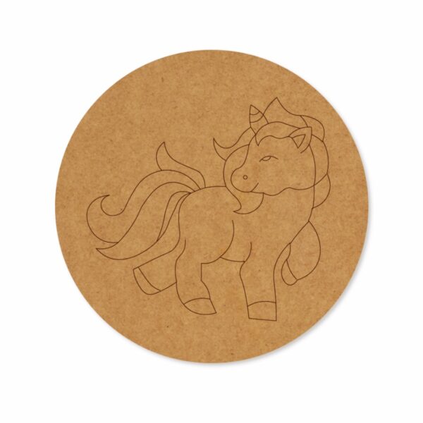 Unicorn premarked Round design 3