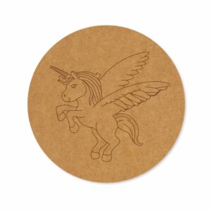 Unicorn premarked Round design 4