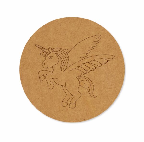 Unicorn premarked Round design 4