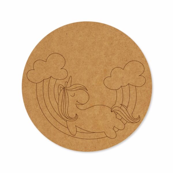 Unicorn premarked Round design 1