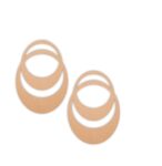 Designer oval earrings design 3
