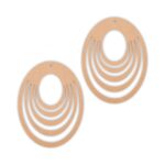 Designer oval earrings design 4