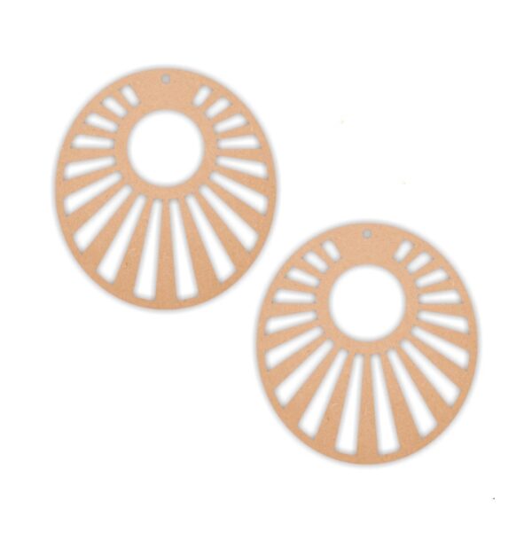 Designer oval earrings design 5