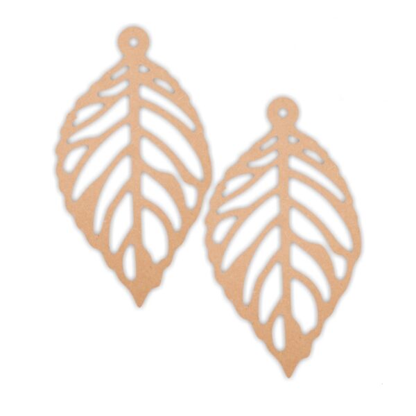 Leaf earrings design 1