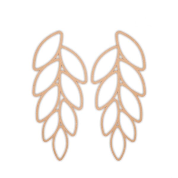 Leaf earrings design 5
