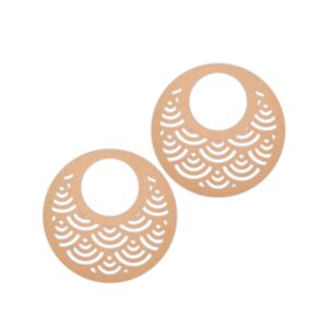 Round earrings design 4