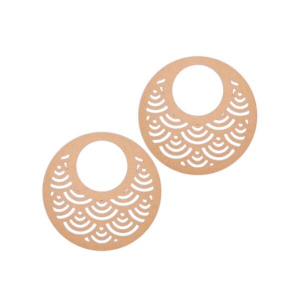 Round earrings design 4