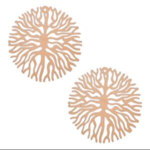 Round earrings design 7