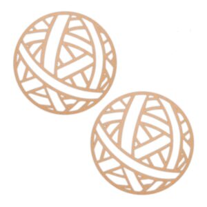 Round earrings design 10
