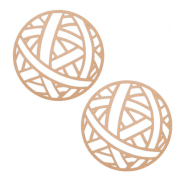 Round earrings design 10