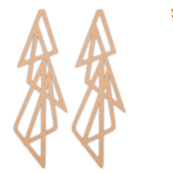 Geometric earrings design 11