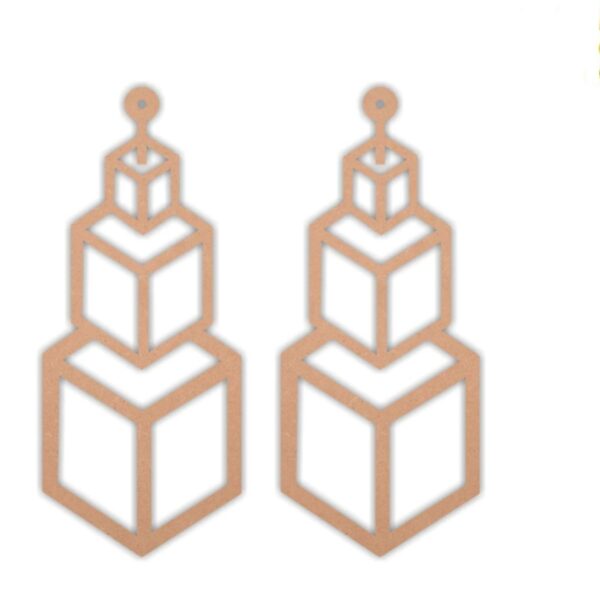 Geometric earrings design 10