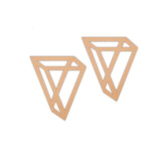 Geometric earrings design 8