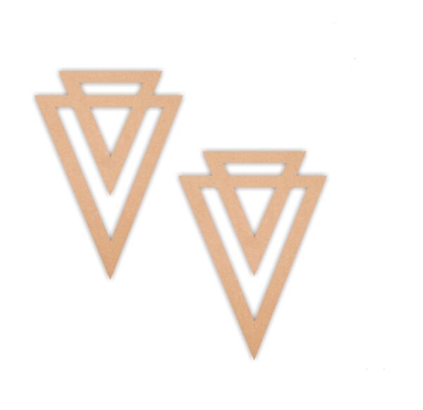Geometric earrings design 7